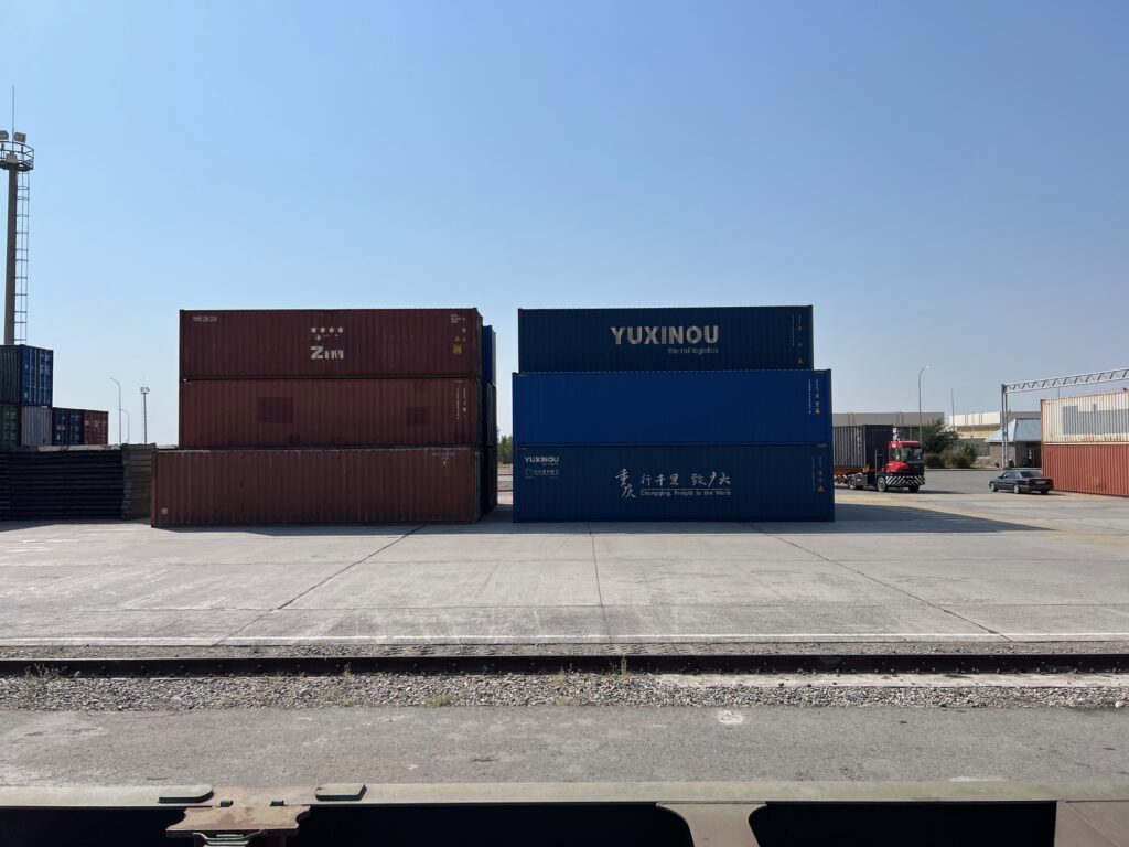Rail container freight