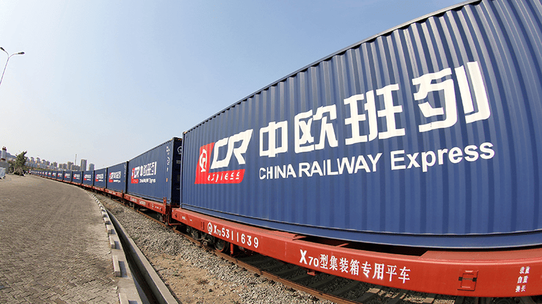 Container trains from China to Poland